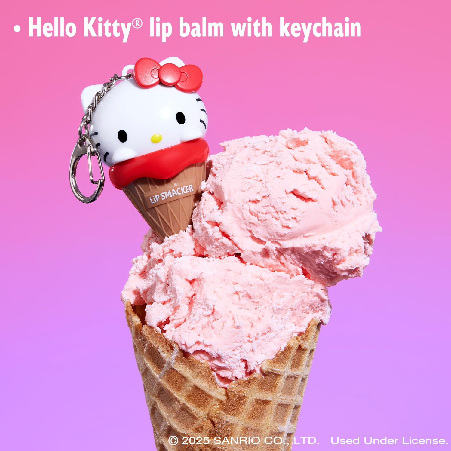 Amazon.com : Lip Smacker Hello Kitty Lip Balm, Ice Cream Flavored